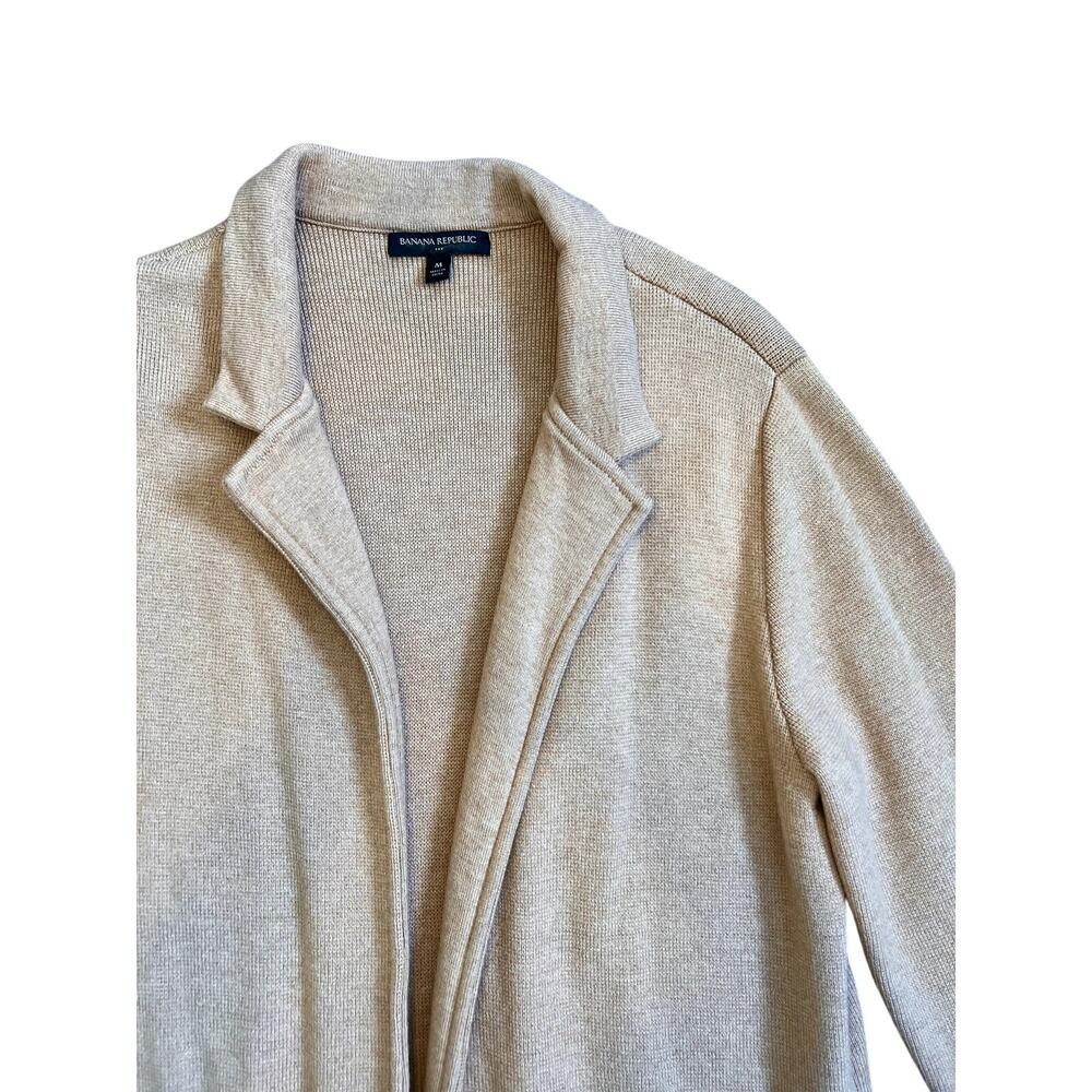 Banana Republic Camel Tan Open Cardigan Size Medium - Picture 5 of 6